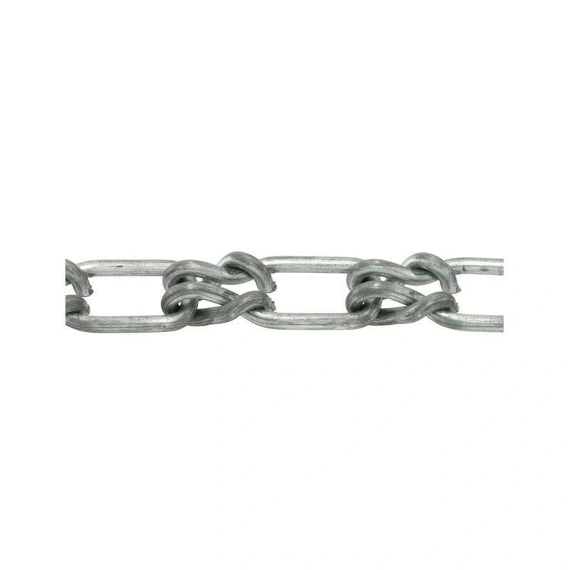 1/0 x 100' BRIGHT ZINC LOCK LINK CHAIN (SHEARED TYPE)